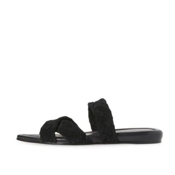 Rag & Bone Lewis Pointed Toe Suede Sandal Black Leather Womens Size 39 (7) NWOB - Picture 5 of 12